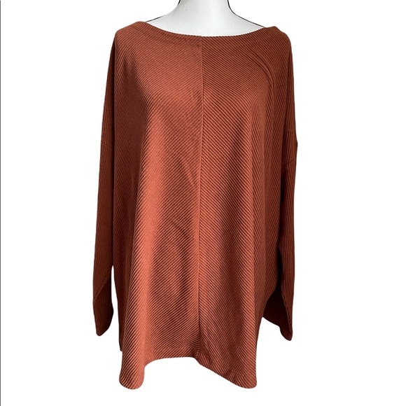 Ava & Viv Tops - NWOT Ava & Viv Ribbed Pullover Womens Long Sleeve